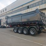 Rear-tipping semi-trailer